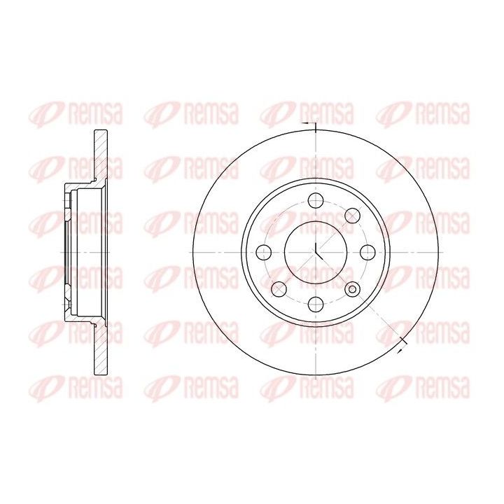 Stabdžių diskas REMSA 6059.00