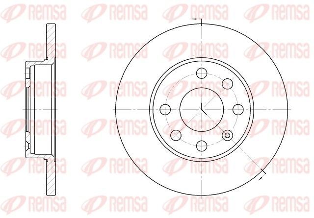 Stabdžių diskas REMSA 6059.00