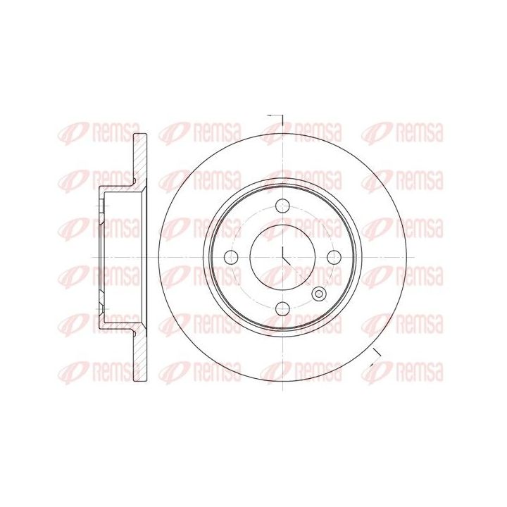 Stabdžių diskas REMSA 6060.00