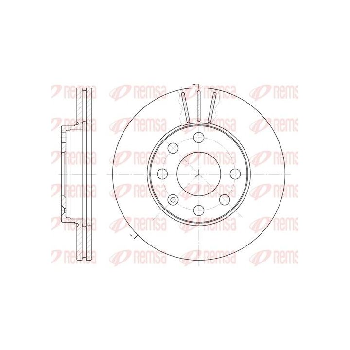 Stabdžių diskas REMSA 6061.10