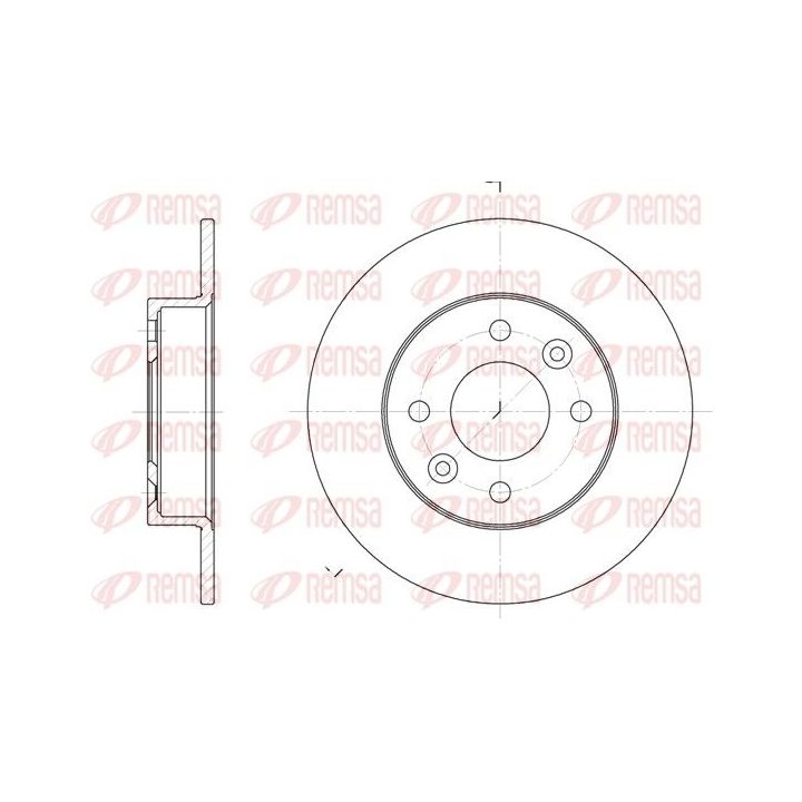 Stabdžių diskas REMSA 6066.00
