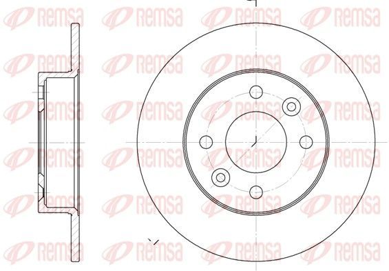 Stabdžių diskas REMSA 6066.00