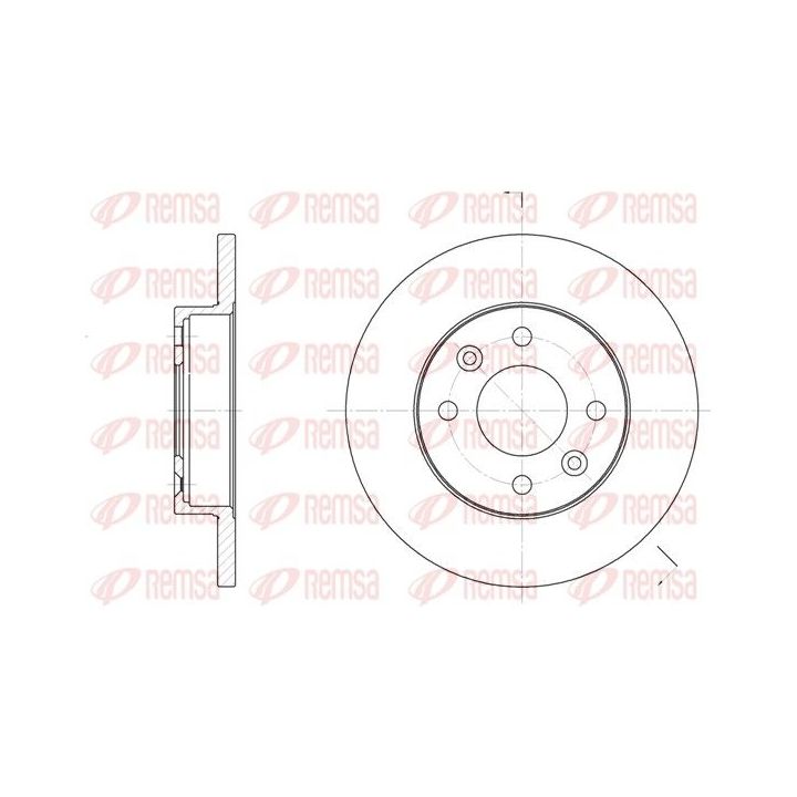 Stabdžių diskas REMSA 6067.00