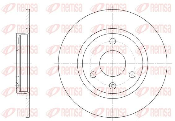 Stabdžių diskas REMSA 6070.00
