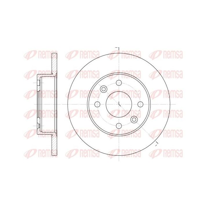 Stabdžių diskas REMSA 6077.00