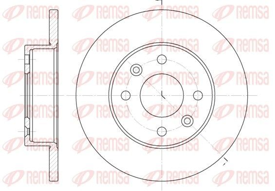 Stabdžių diskas REMSA 6077.00