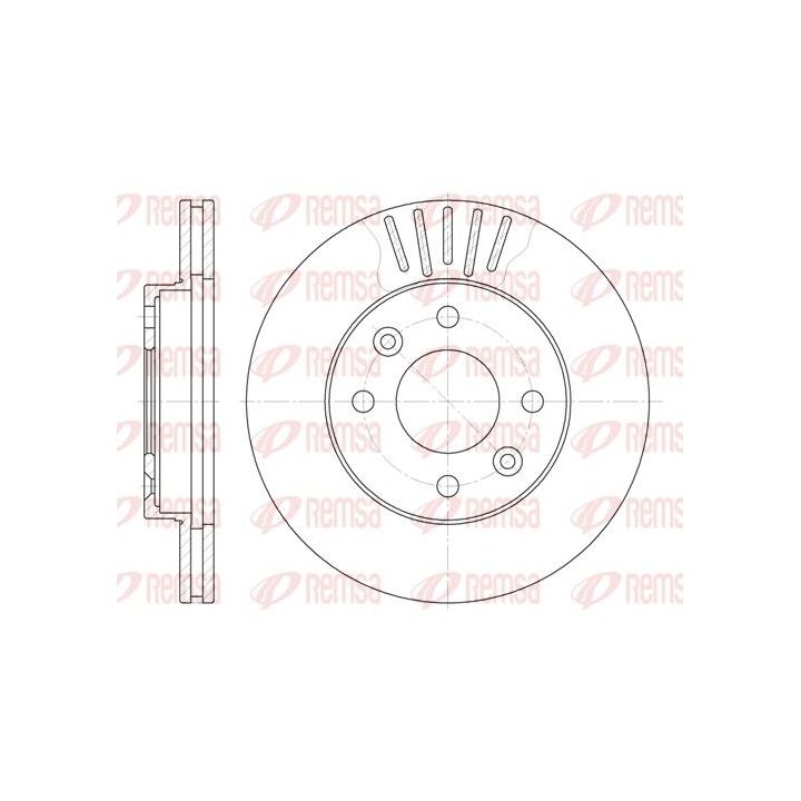 Stabdžių diskas REMSA 6080.10