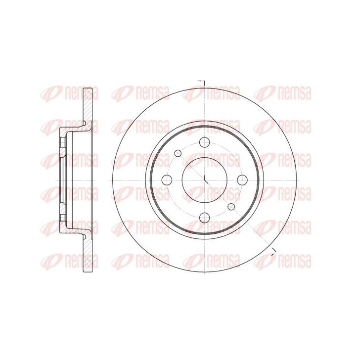 Stabdžių diskas REMSA 6089.00