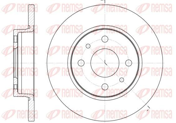 Stabdžių diskas REMSA 6089.00