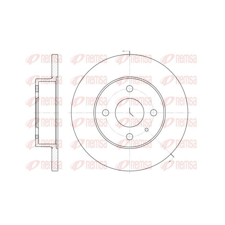 Stabdžių diskas REMSA 6090.00