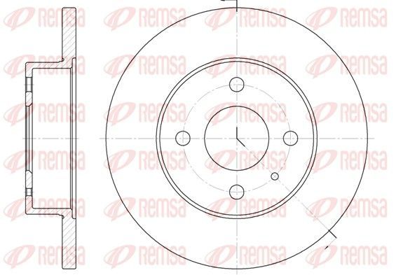 Stabdžių diskas REMSA 6090.00