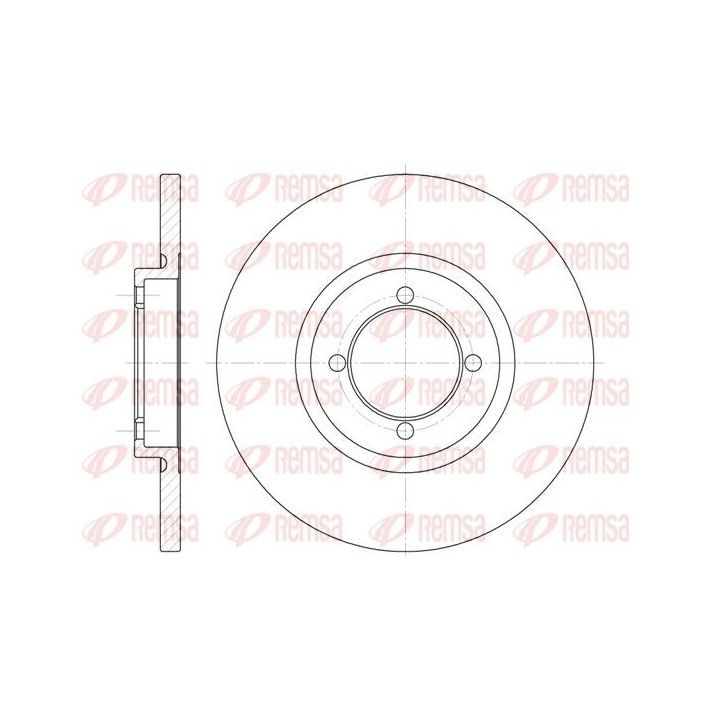 Stabdžių diskas REMSA 6091.00