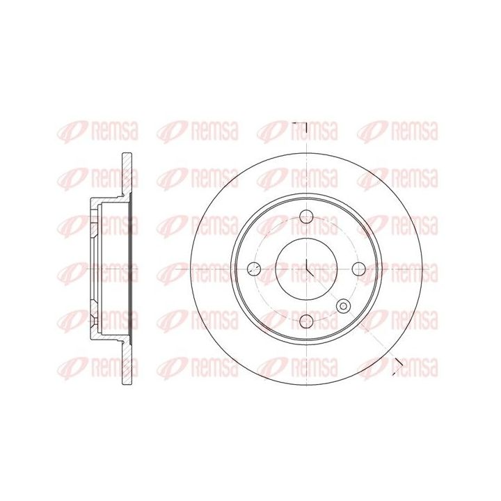 Stabdžių diskas REMSA 6094.00