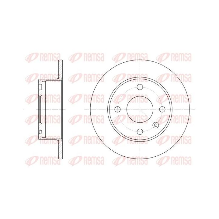 Stabdžių diskas REMSA 6095.00