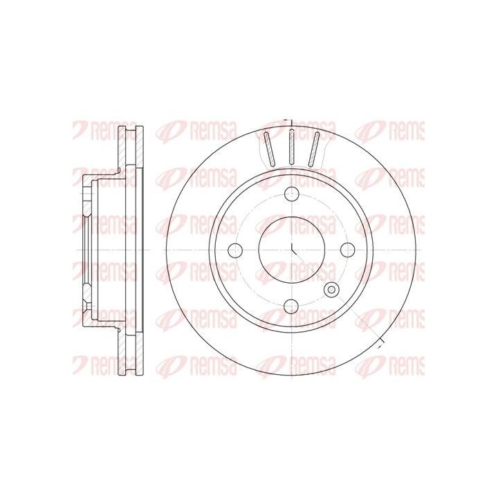 Stabdžių diskas REMSA 6097.10