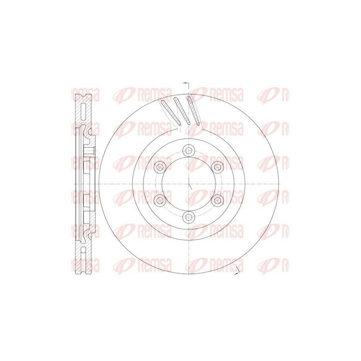 Stabdžių diskas REMSA 61000.10
