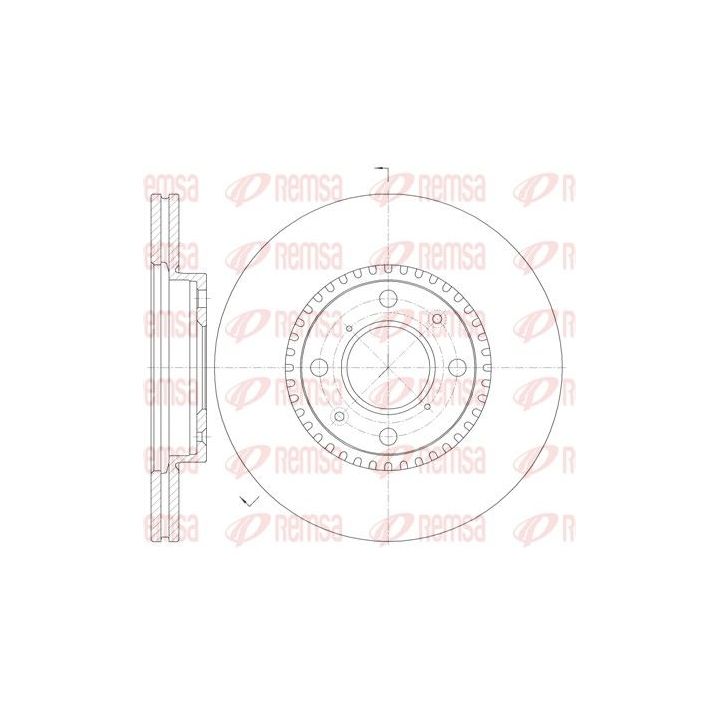Stabdžių diskas REMSA 61002.10