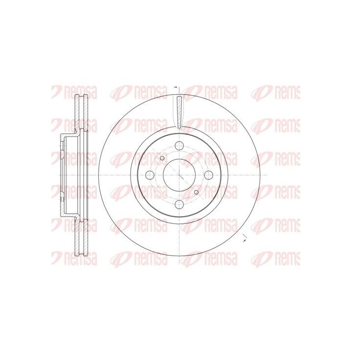 Stabdžių diskas REMSA 61006.10