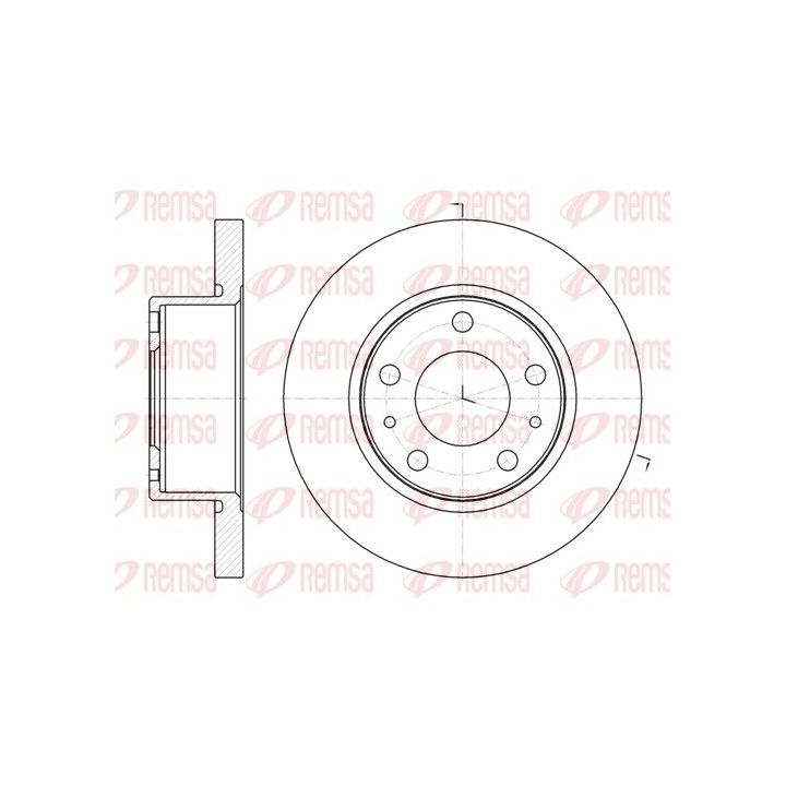 Stabdžių diskas REMSA 61007.00