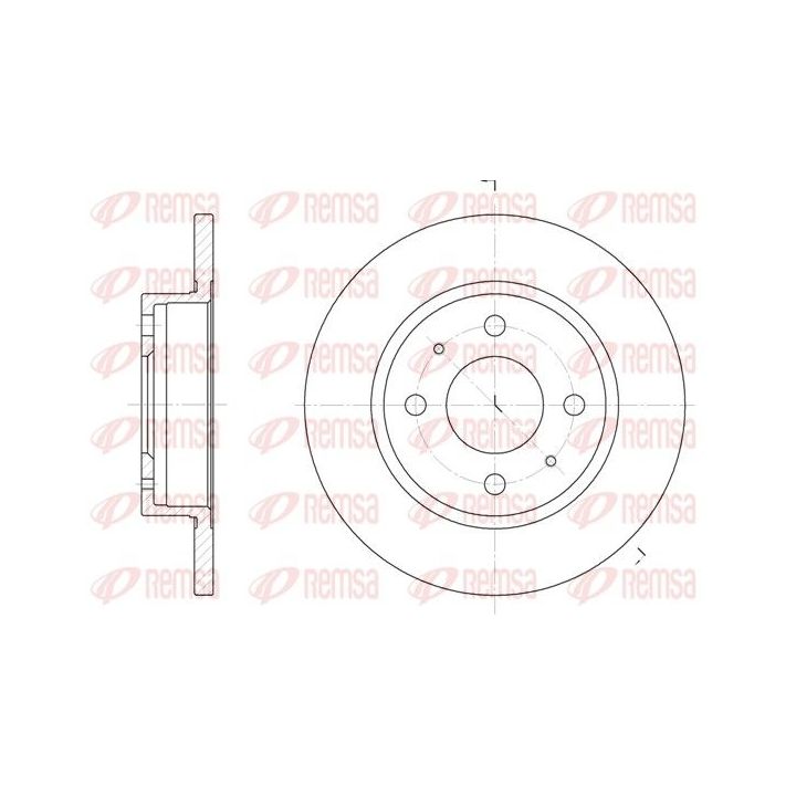 Stabdžių diskas REMSA 6101.00
