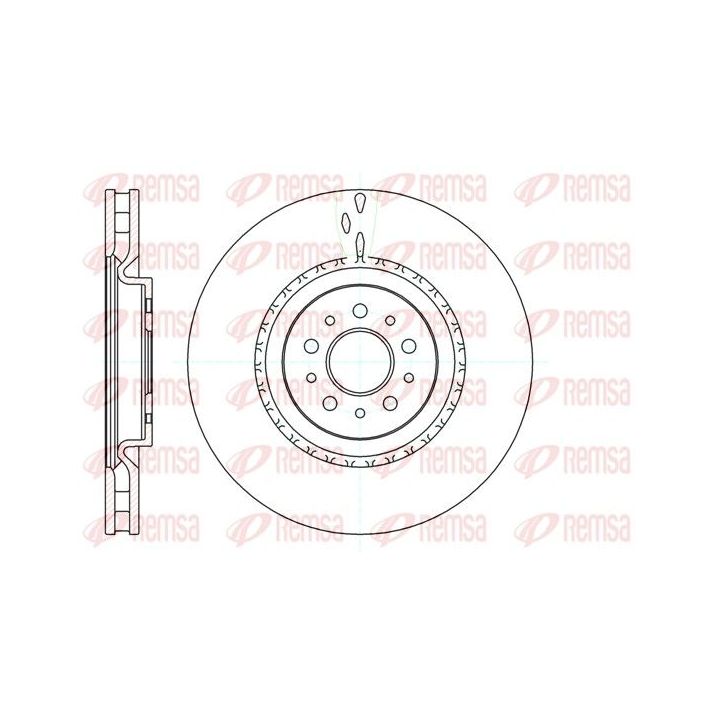 Stabdžių diskas REMSA 61010.10