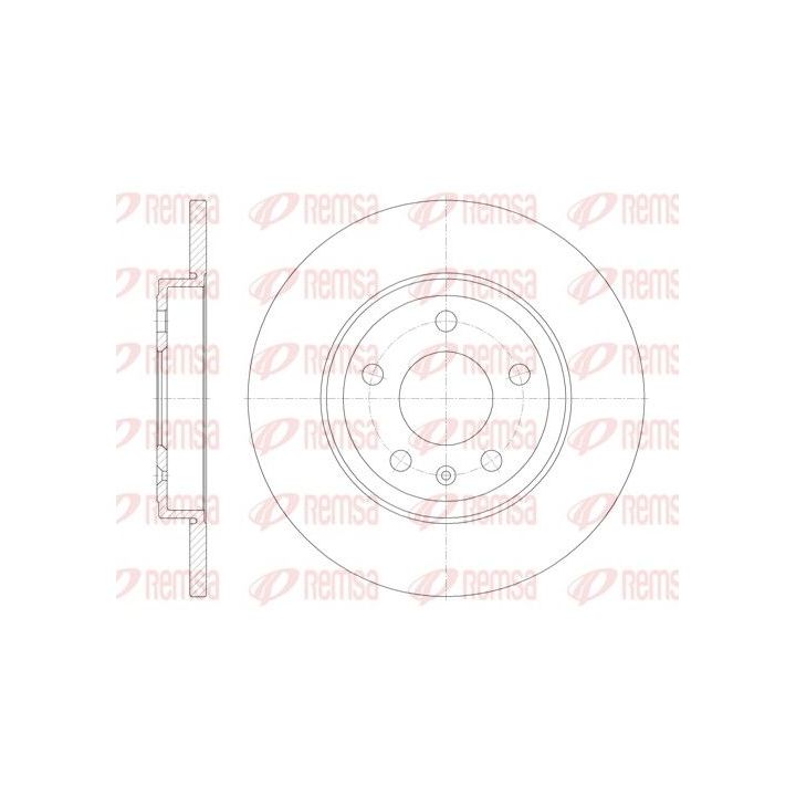 Stabdžių diskas REMSA 61011.00