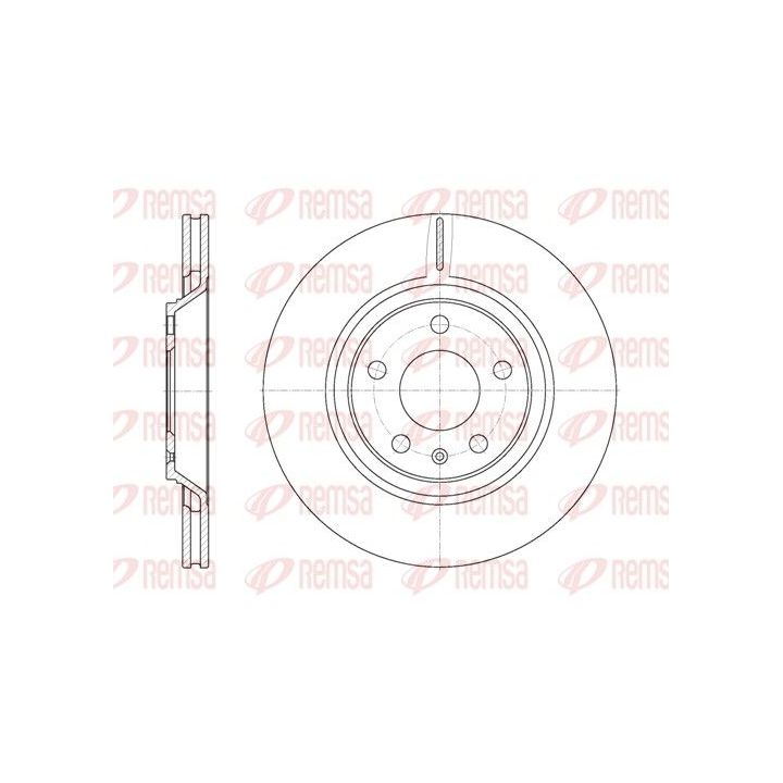 Stabdžių diskas REMSA 61012.10