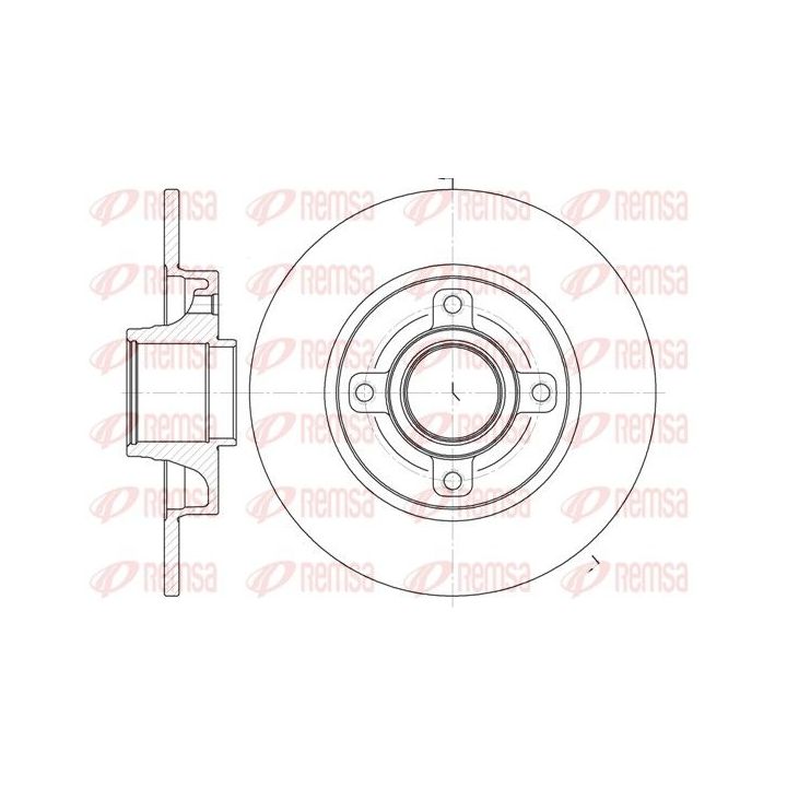 Stabdžių diskas REMSA 61014.00