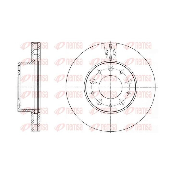 Stabdžių diskas REMSA 61015.10