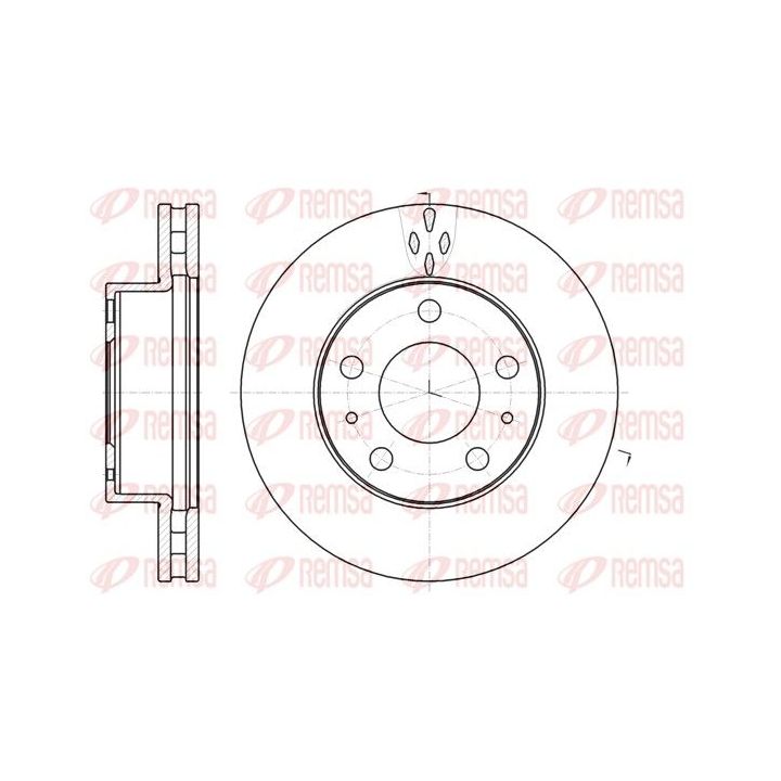 Stabdžių diskas REMSA 61016.10