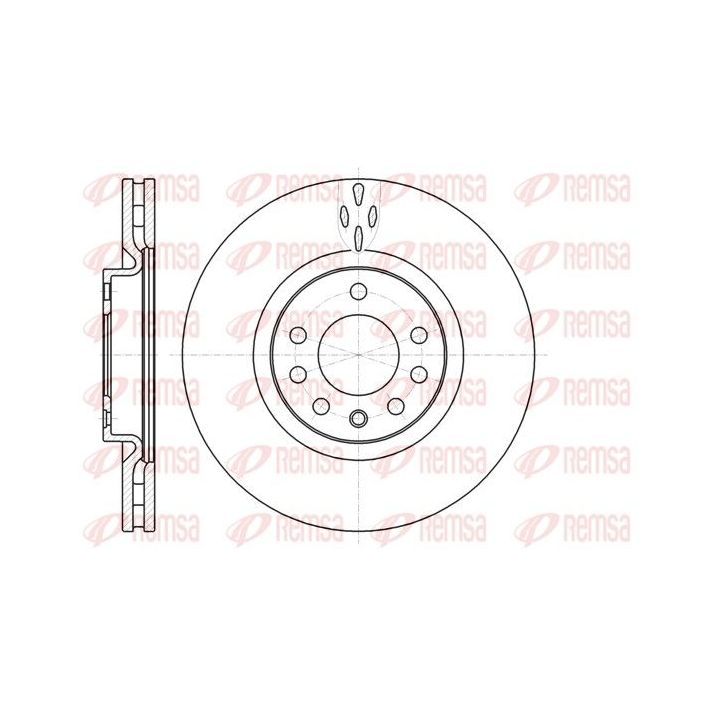 Stabdžių diskas REMSA 61017.10