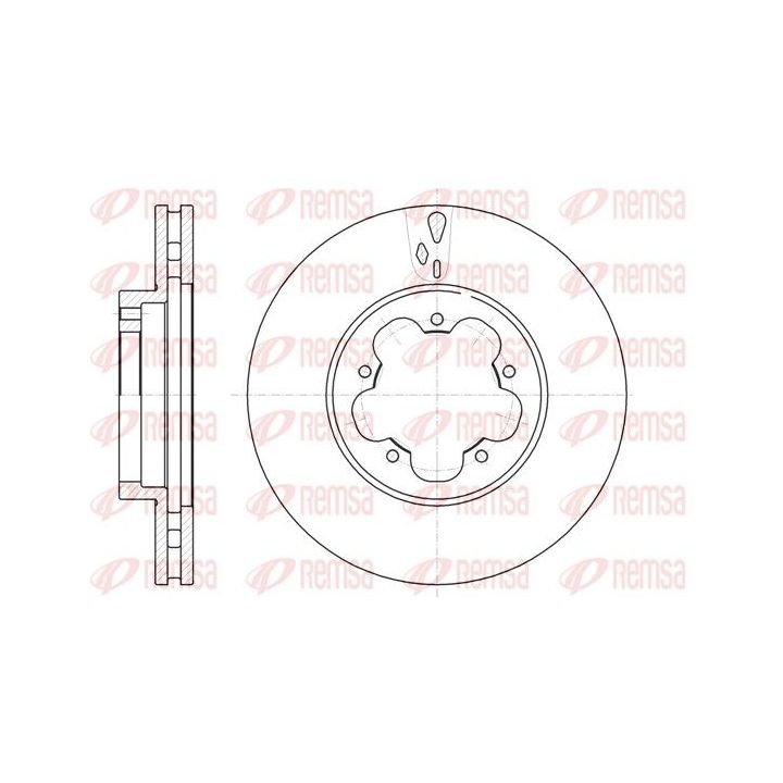 Stabdžių diskas REMSA 61021.10