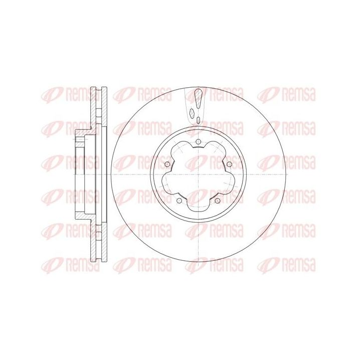 Stabdžių diskas REMSA 61022.10