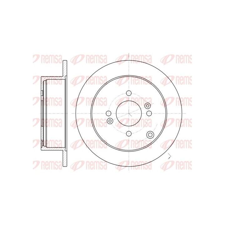 Stabdžių diskas REMSA 61024.00