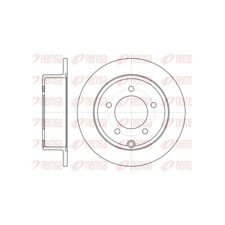 Stabdžių diskas REMSA 61025.00