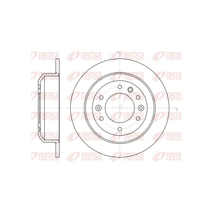 Stabdžių diskas REMSA 61027.00