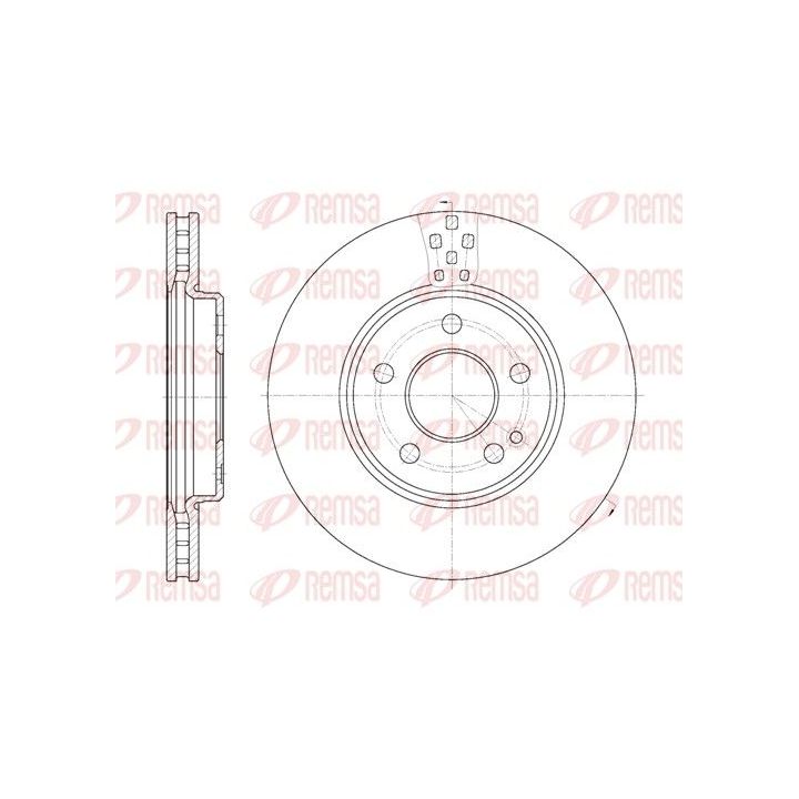 Stabdžių diskas REMSA 61029.10