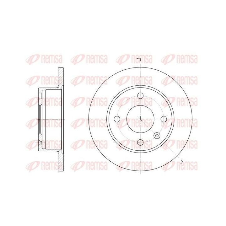 Stabdžių diskas REMSA 6103.00