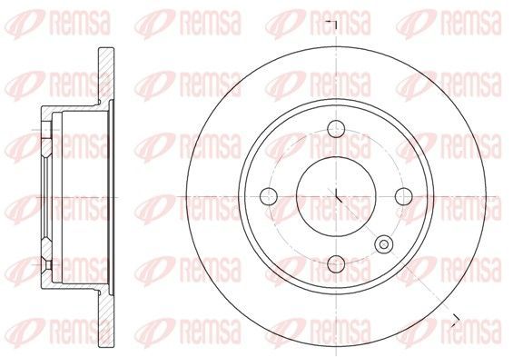 Stabdžių diskas REMSA 6103.00