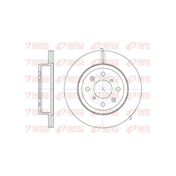 Stabdžių diskas REMSA 61038.10
