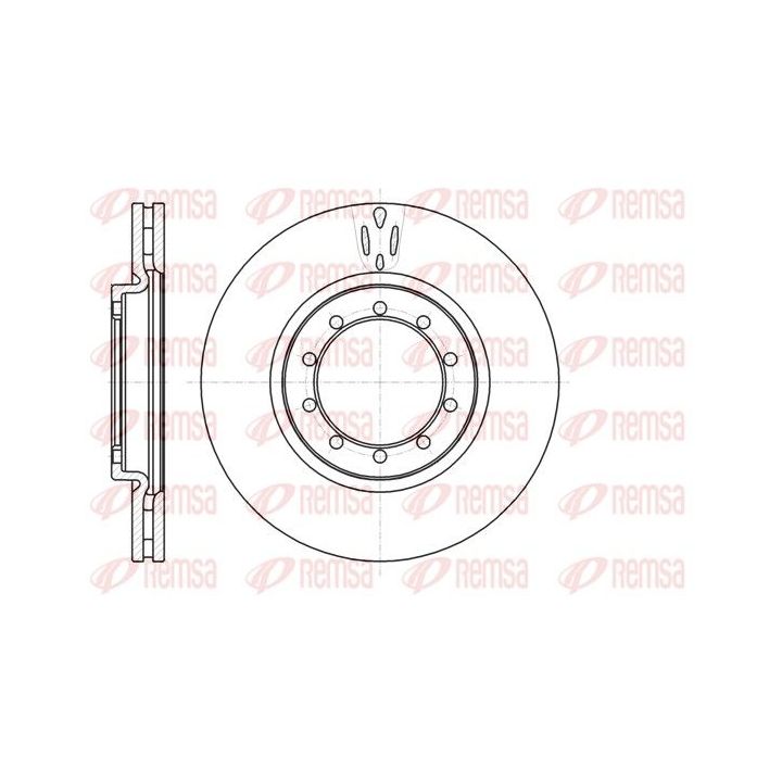 Stabdžių diskas REMSA 61039.10