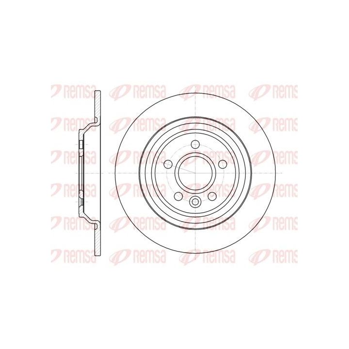 Stabdžių diskas REMSA 61045.00