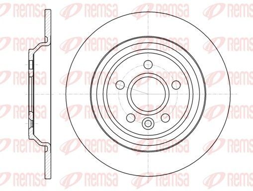 Stabdžių diskas REMSA 61045.00