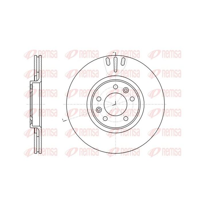 Stabdžių diskas REMSA 61051.10