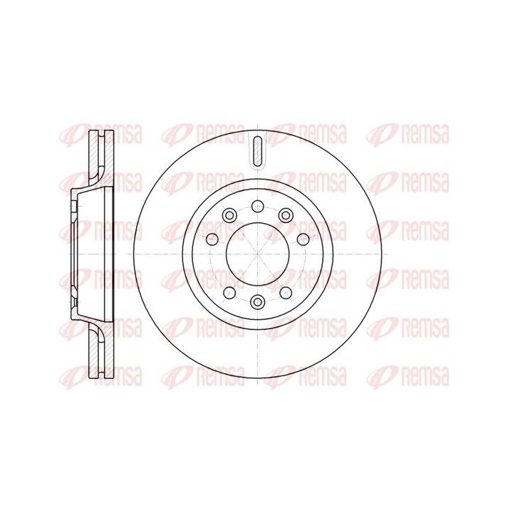 Stabdžių diskas REMSA 61052.10