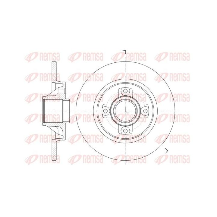 Stabdžių diskas REMSA 61058.00