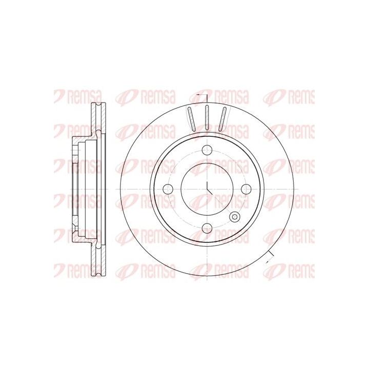 Stabdžių diskas REMSA 6106.10