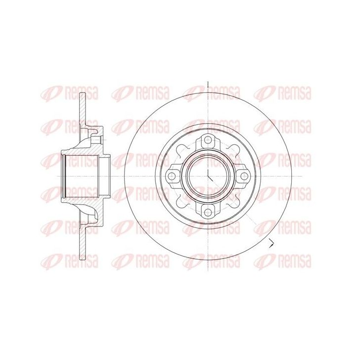 Stabdžių diskas REMSA 61060.00