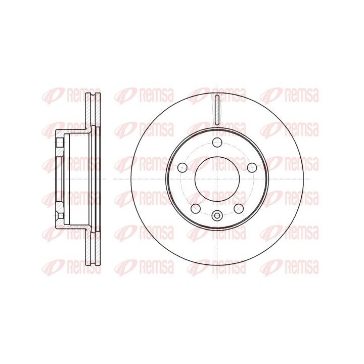 Stabdžių diskas REMSA 61063.10