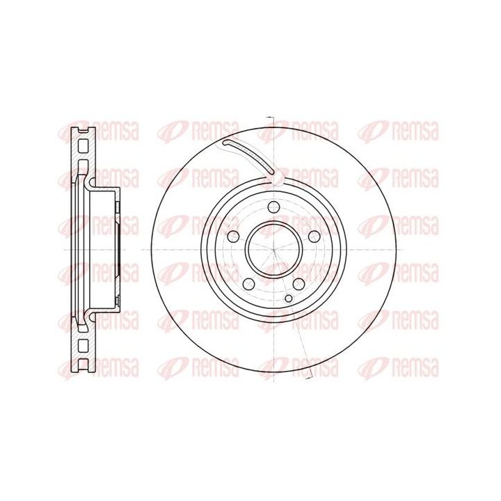 Stabdžių diskas REMSA 61067.10